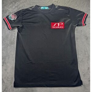 Shoe Palace Athletic Division Mesh Jersey Shirt Black Red White Men Size SM VTG